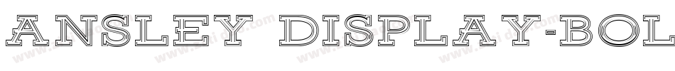Ansley Display-Bold字体转换